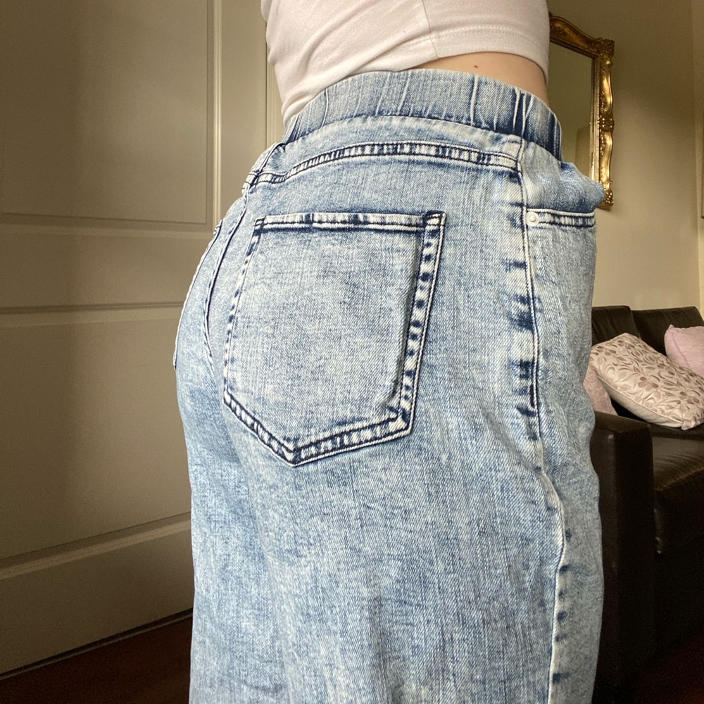 Acid Wash Jean Joggers